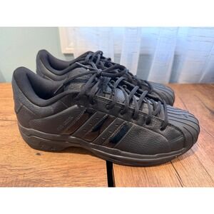 Adidas Pro Model Men's Black Leather Basketball Shoes Size 11 FX7100